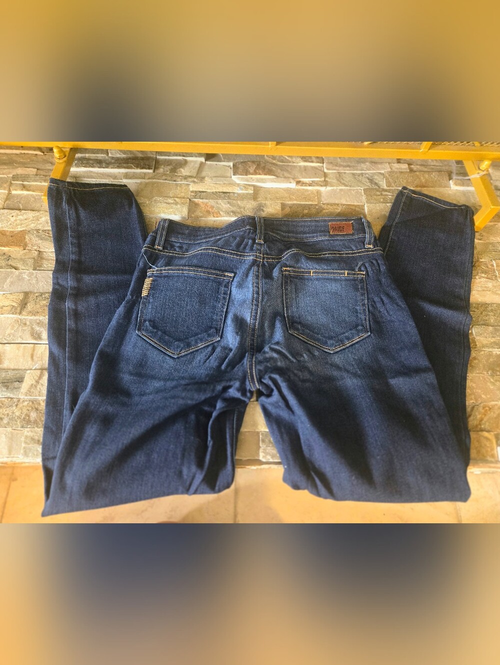 PAIGE Janine Dark Wash Skinny Jeans Size 27 Premium Stretch